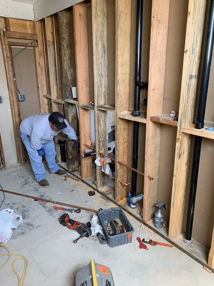 Commercial rough-in plumbing for Trenchless Sewer Repair in Saratoga Springs